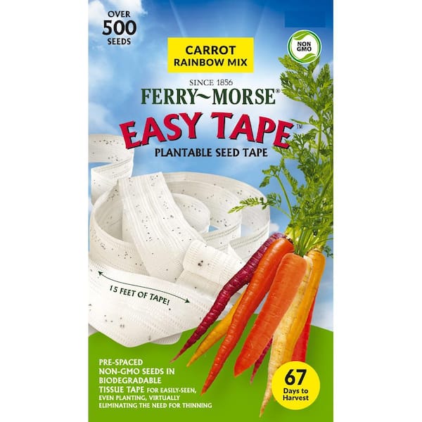 Carrot Rainbow Mix Seed Tape Vegetable Seed