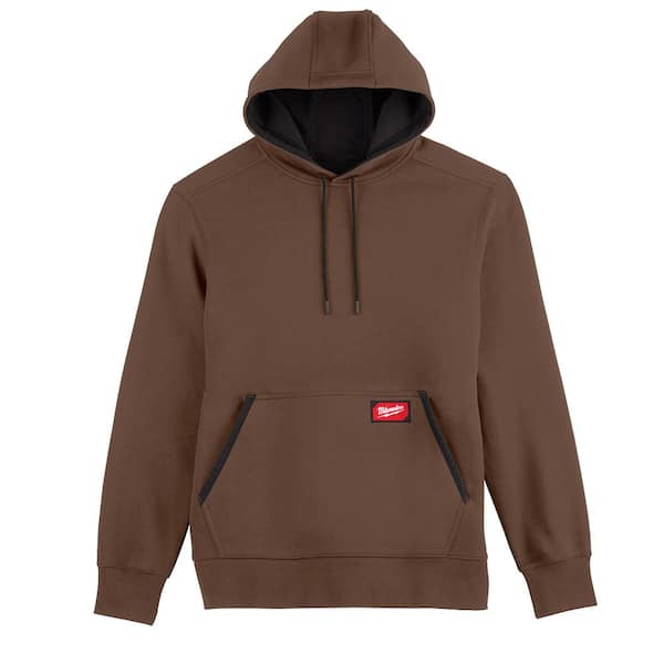 Milwaukee Men's Large Brown Midweight Cotton/Polyester Long-Sleeve Pullover Hoodie (2-Pack)