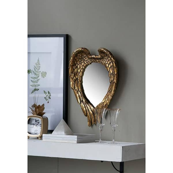 Medium Oval Gold Classic Mirror (22.4 in. H x 15.8 in. W)