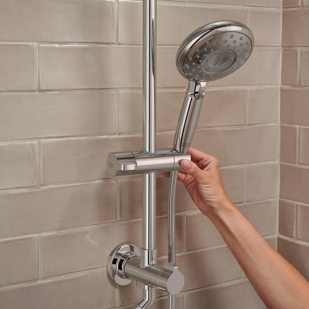 Polished Chrome Dual Shower System with Rain Showerhead
