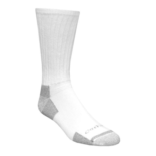 Carhartt Men's Size Medium White Cotton Crew Socks (3-Pack)