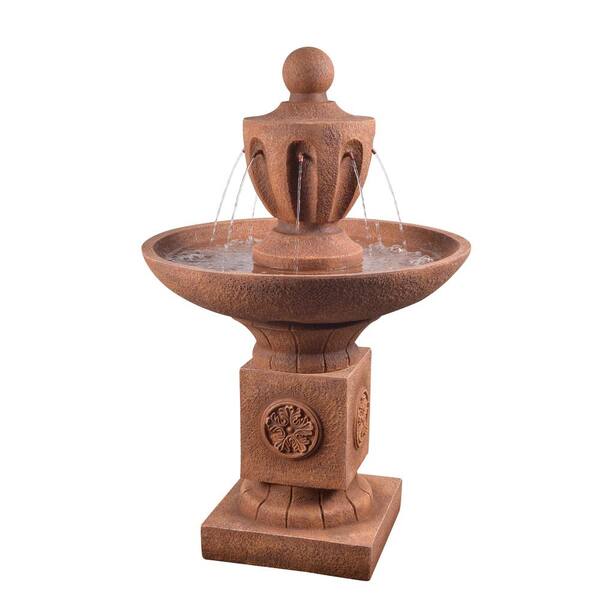Kenroy Home Classic Urn 43.5 in. Resin Brown Fountain