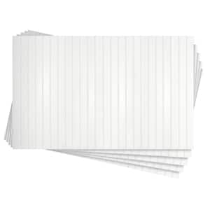 3/16 in. x 32 in. x 48 in. Paintable White Bead Hardboard Wainscoting Panel (5-Pack) 53.33 sq. ft.