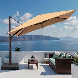 costco outdoor patio umbrella SunVilla 11' Round Cabana Stripe Aluminum Market Umbrella