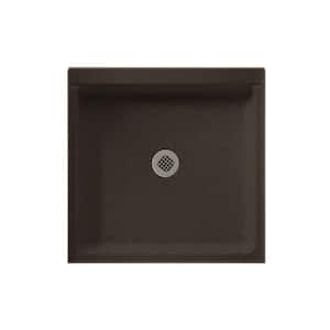 Swanstone 42 in. L x 42 in. W Alcove Shower Pan Base with Center Drain in Canyon
