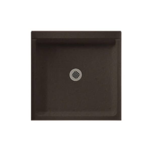Swan Swanstone 42 in. L x 42 in. W Alcove Shower Pan Base with Center Drain in Canyon