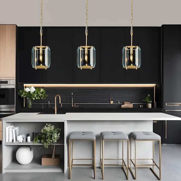 ZHLWIN Home Lighting 7.08 in. 1-Light Gold Modern Rectangle