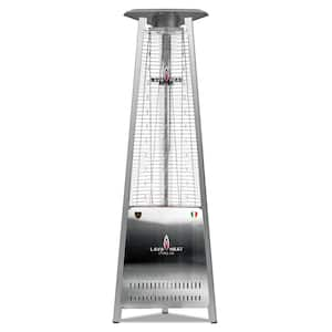 72 in. 42,000 BTU Stainless Steel Pyramid Flame Liquid Propane Patio Heater