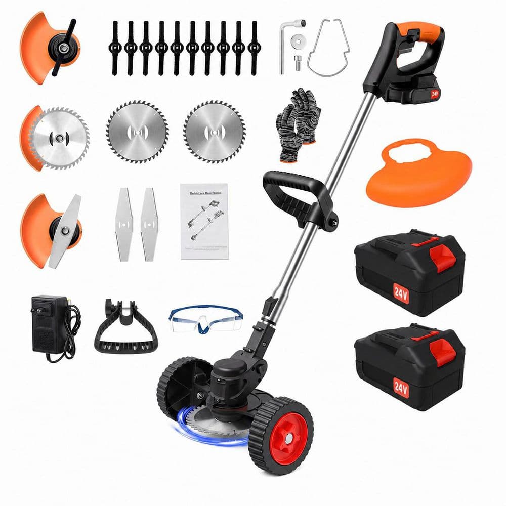 6 in. Electric Grass Shears Cordless with 33 to 47 in. Telescopic Pole, Ergonomic Handle, Multi-Blade, Low Noise price history on PriceWatchPro