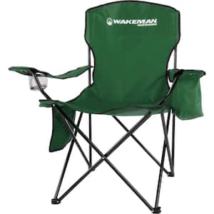 Oversized Camp Chair with Cooler, Green