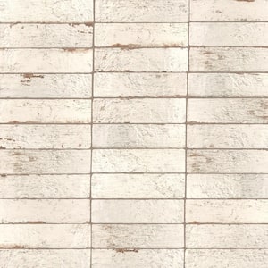 Sequoia Blanc 2-1/2 in. x 9-7/8 in. Ceramic Wall Tile (5.76 sq. ft./Case)