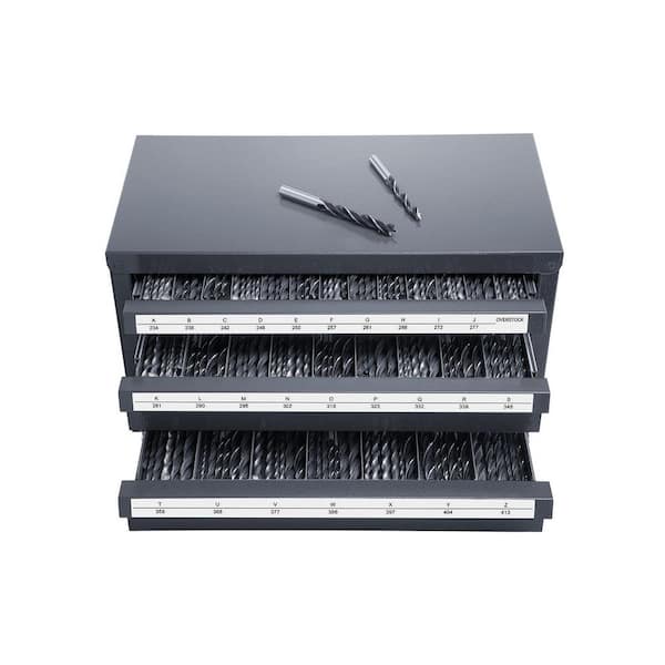 14.76 in. Tool Storage Bin Drill Bit Dispenser 7.87 in.W x 7.87 in.H Cabinet 3-Drawer Drill Bit Organizer Cabinet