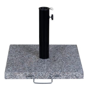 42 lbs. Granite Patio Umbrella Base in Gray