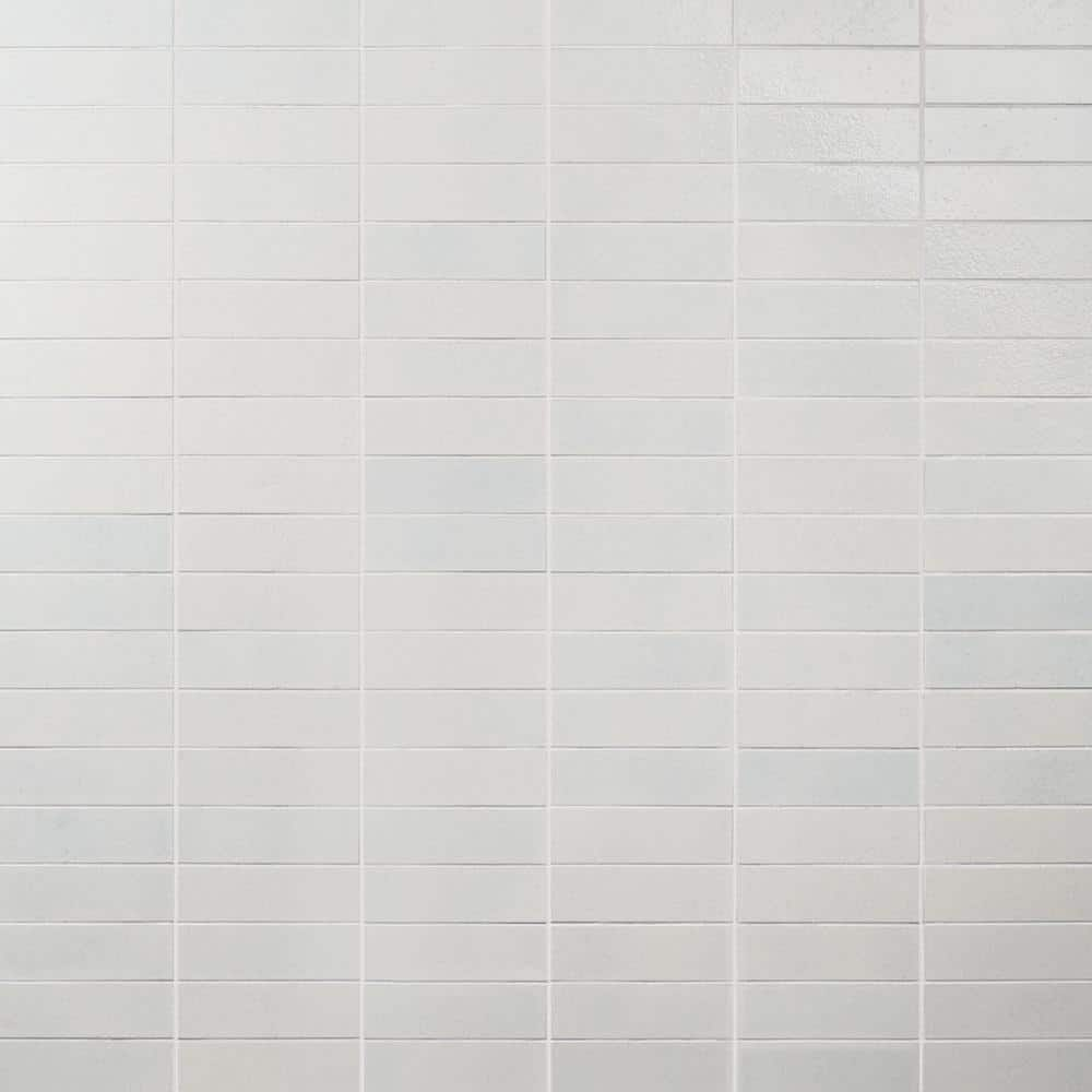 Ivy Hill Tile Vibe Cotton 2.36 in. x 7.87 in. Glossy Lava Stone Cement ...