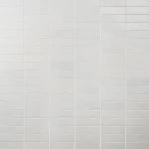 Vibe Cotton 2.36 in. x 7.87 in. Glossy Lava Stone Cement Subway Wall Tile (3.88 sq. ft./Case)