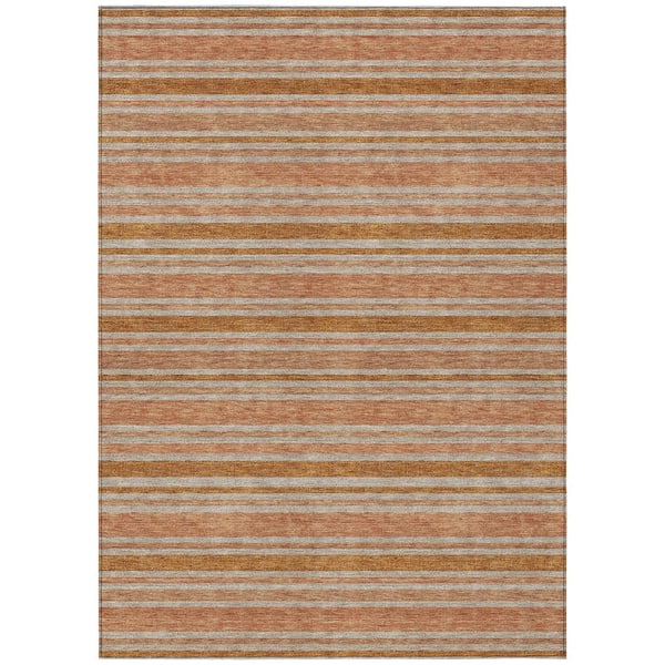 Addison Rugs Chantille ACN531 Paprika 10 ft. x 14 ft. Machine Washable Indoor/Outdoor Geometric Area Rug
