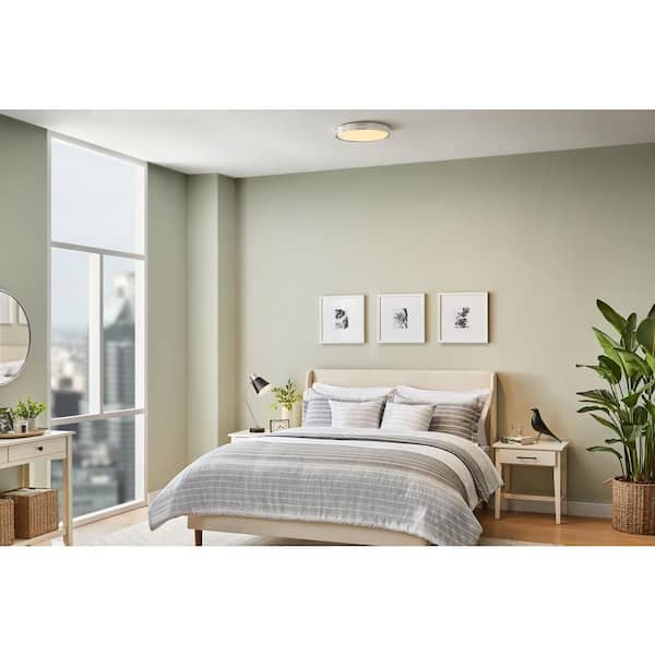 Hampton Bay Ashburrow 15 in. Light Brushed Nickel Adjustable