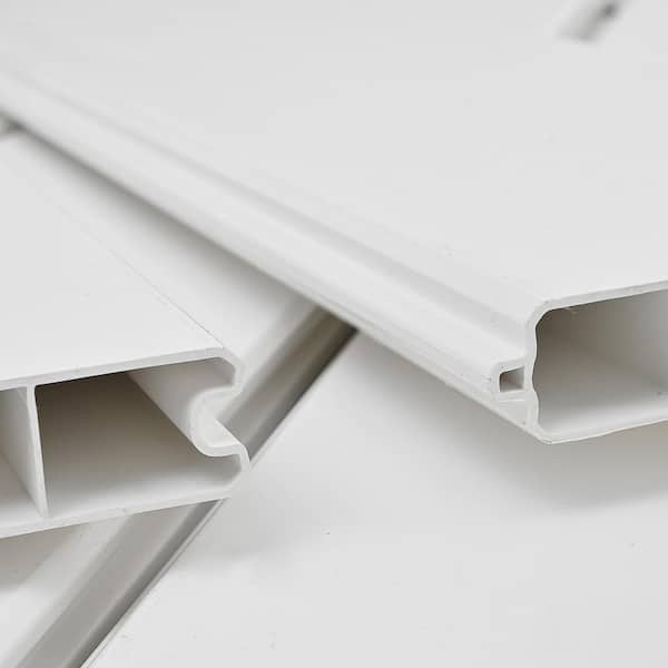 Unbranded 6 ft. x 6 ft. White Vinyl Fence Panel Set - 2 Pieces