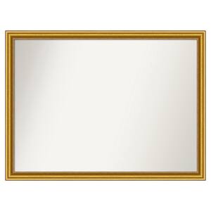 Townhouse Gold 47.75 in. x 35.75 in. Custom Non-Beveled Wood Framed Batthroom Vanity Wall Mirror