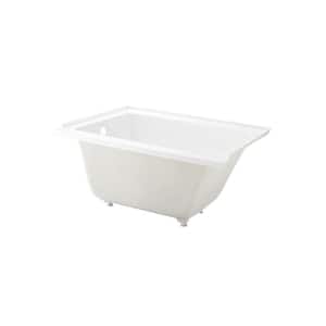 Voltaire 48 in. x 32 in. Acrylic Rectangular Drop-in Left-Hand Drain Bathtub in Glossy White