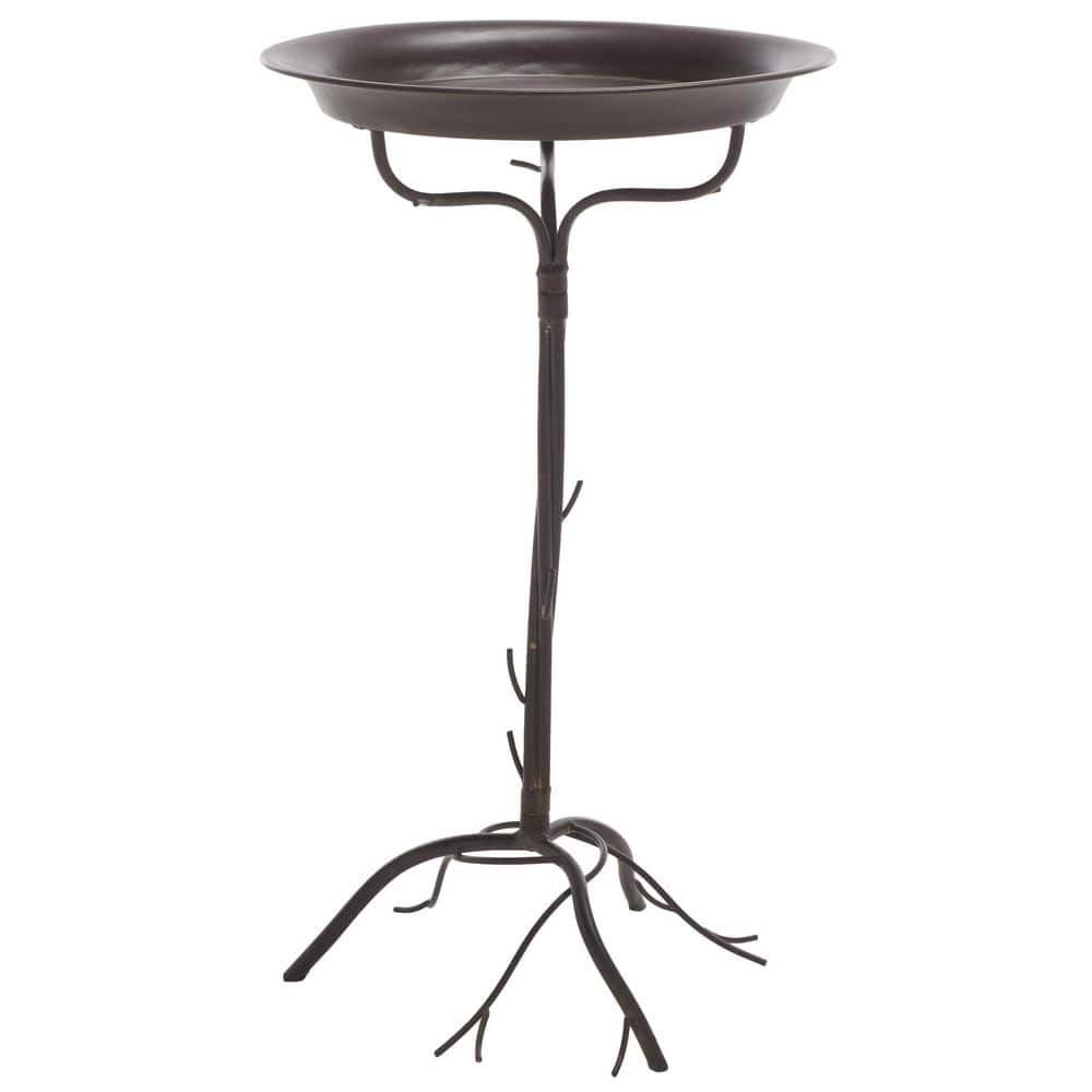 Nigel Rustic Brown Iron Round Birdbath price history on PriceWatchPro