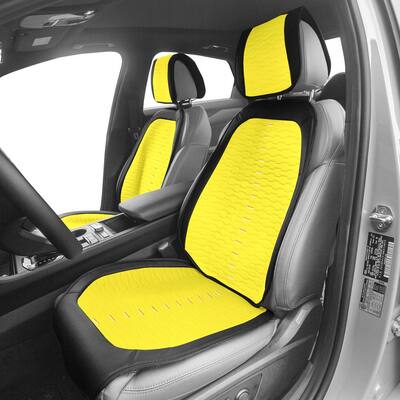 Polyester 25.5 in. x 20 in. x 0.25 in. Colorful Stich Front Seat Cushions
