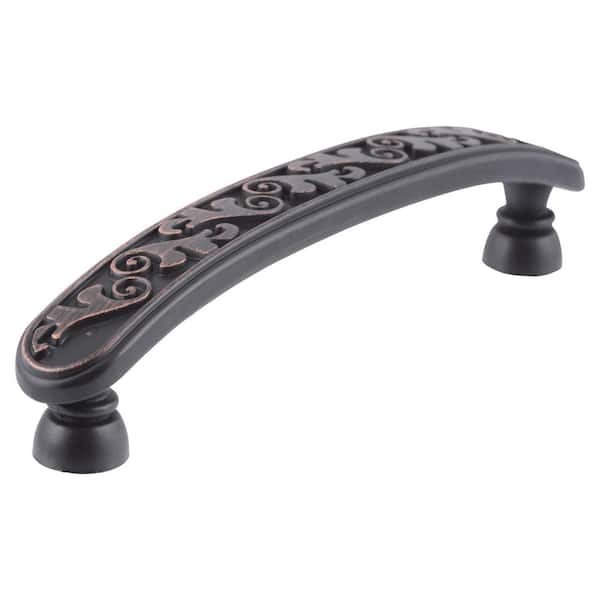Stone Mill Hardware Oakley 3-3/4 in. Center-to-Center Oil Rubbed Bronze  Cabinet Pull CP81098-OB - The Home Depot