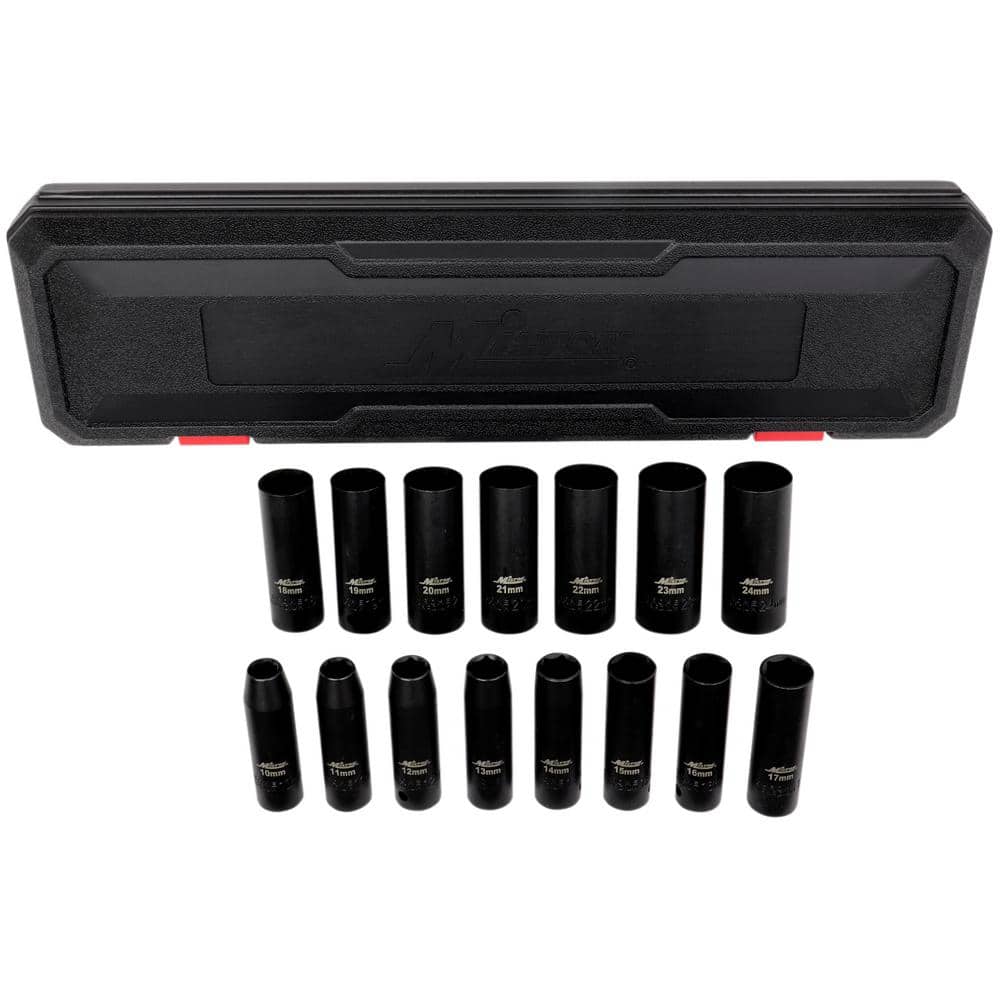 1/2 in. Drive Deep 10-24 mm Metric Impact Socket Set (15-Piece) price history on PriceWatchPro
