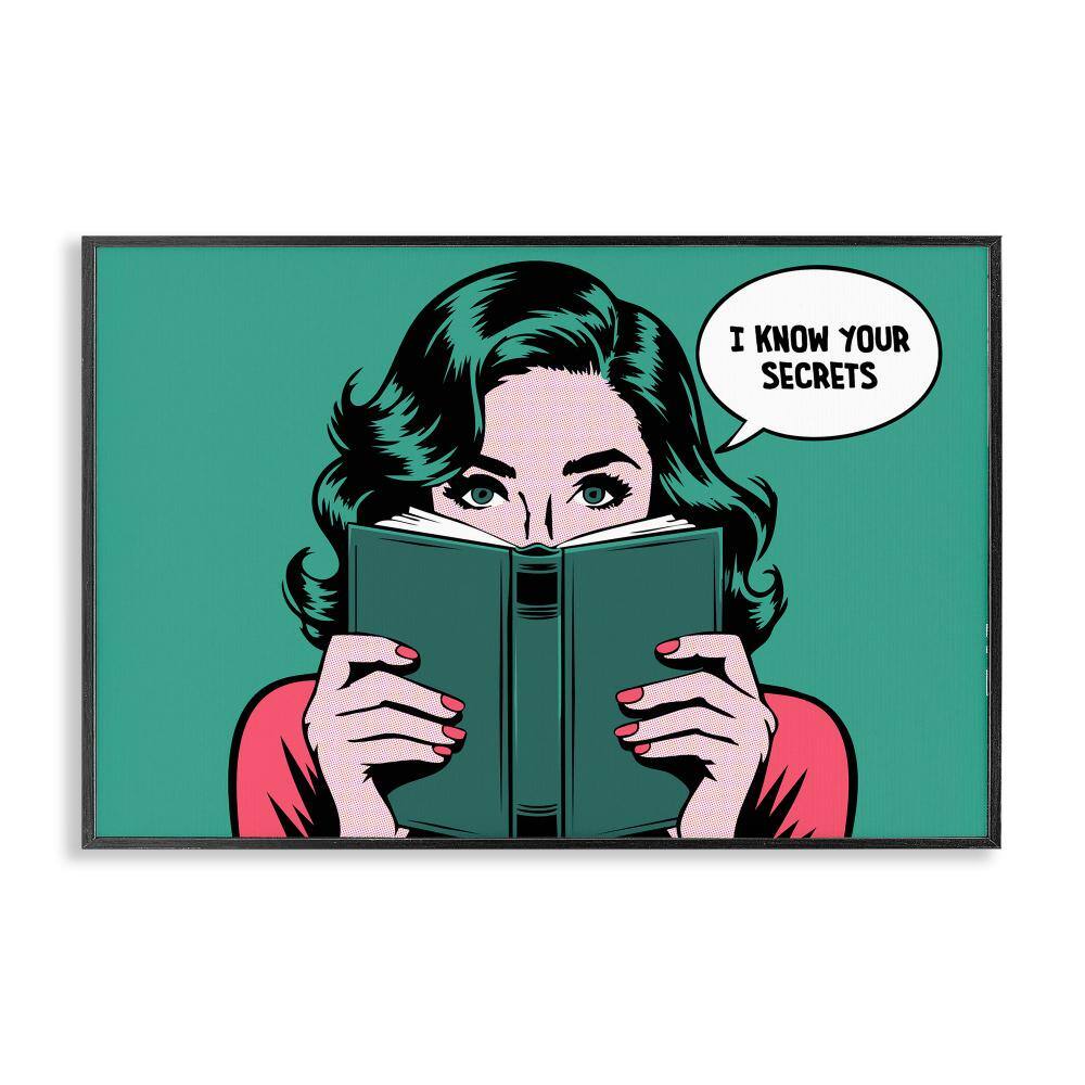 Know Your Secrets Black Framed Giclee Art, design by Andreas Magnusson