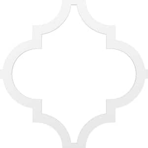 Large Marrakesh Fretwork 3/8 in. x 6 ft. x 6 ft. White PVC Decorative Wall Paneling 1-Pack