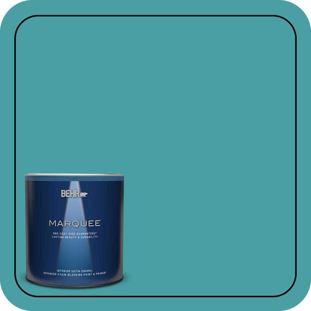 1 qt. #M460-5 Aqua Fresco One-Coat Hide Satin Enamel Interior Paint & Primer price history on PriceWatchPro