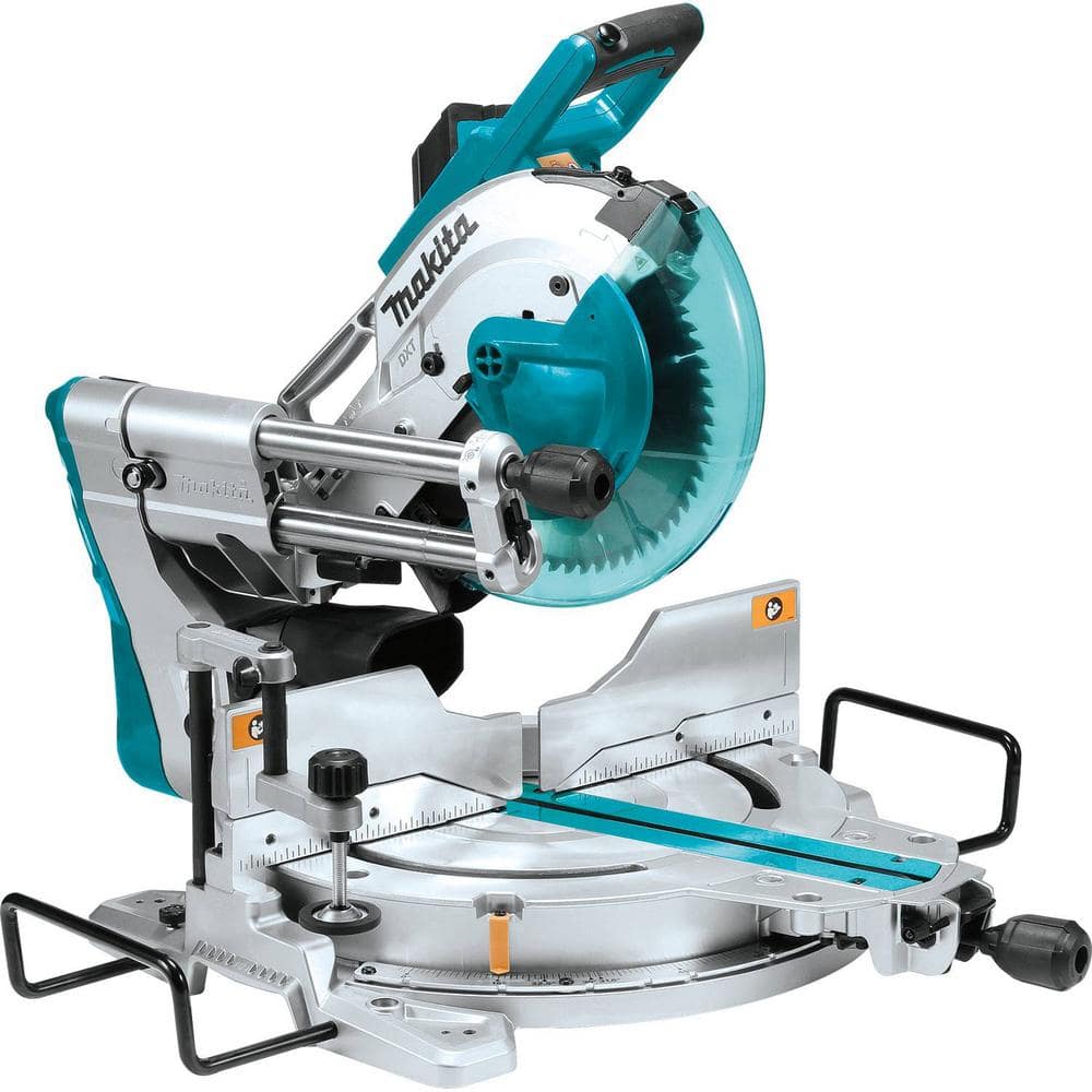 Amp LS1019L The Home Depot 10 in. Sliding Makita Miter - Compound 15 Laser with Saw Dual Bevel