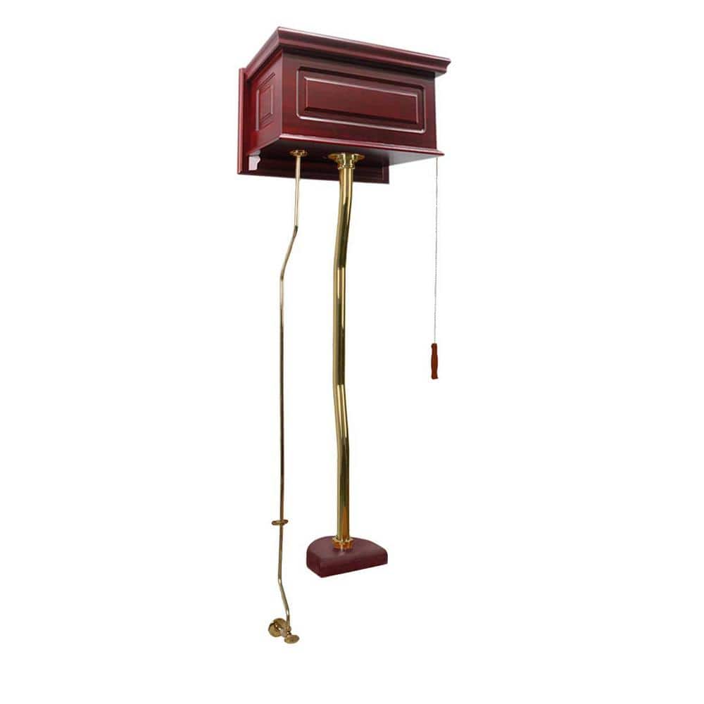 1.6 GPF Single Flush Raised Panel Wooden Toilet Tank with Gravity Fed Flushing Technology in Cherry price history on PriceWatchPro