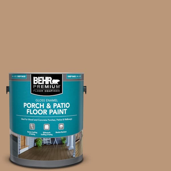 BEHR PREMIUM 1 gal. #N250-4 Artisan Crafts Gloss Enamel Interior/Exterior Porch and Patio Floor Paint