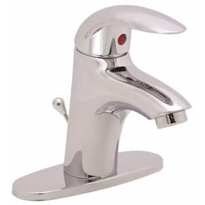 Westlake Single Hole Single-Handle Bathroom Faucet with Pop-Up Assembly in Chrome