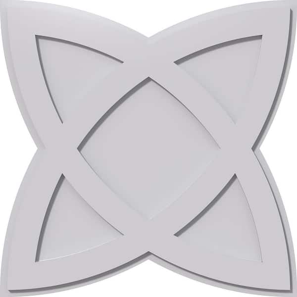 Ekena Millwork 1 in. P X 9-3/4 in. C X 26 in. OD Cosmo Architectural Grade PVC Contemporary Ceiling Medallion