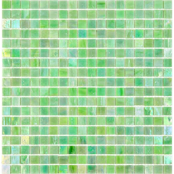 Apollo Tile Skosh 4" x 6" Glossy British Racing Green Glass Mosaic Uniform square Wall & Floor Sample Tile 0.13 sq. ft./Piece 1-Pack