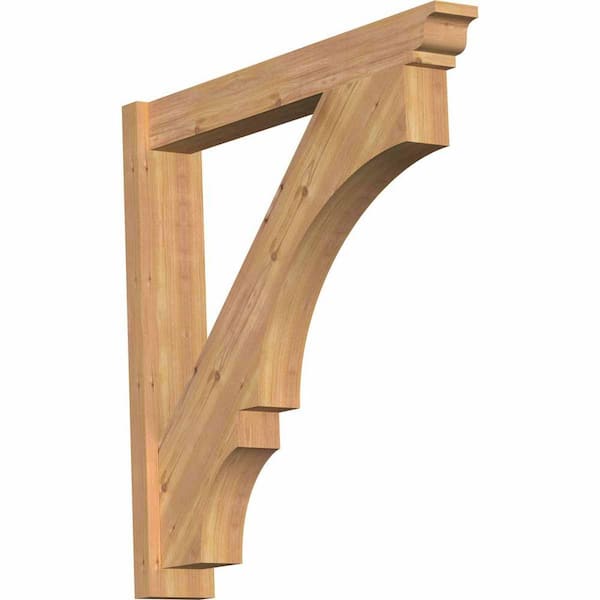 Ekena Millwork 6 in. x 36 in. x 36 in. Balboa Traditional Smooth Western Red Cedar Outlooker