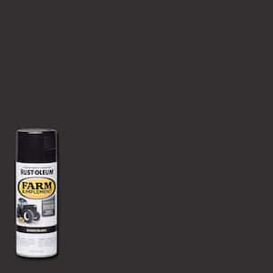 12 oz. Farm Equipment Gloss Black Enamel Spray Paint (6-Pack)