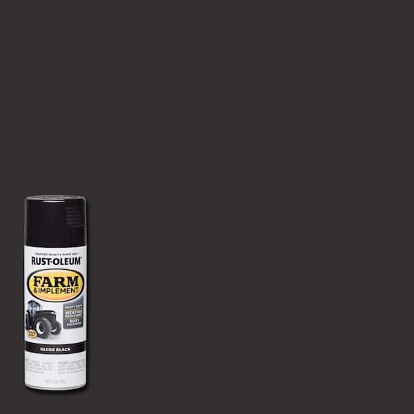 Rust-Oleum 12 oz. Farm Equipment Gloss Black Enamel Spray Paint (6-Pack)