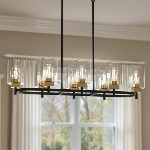 Emeritpro 6-Light Traditional Black Powder-Coated Metal Branch