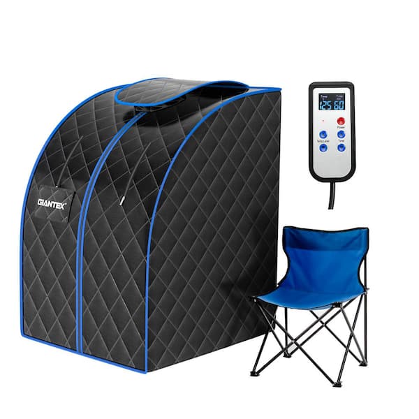 Costway 1-Person Portable Far Infrared Sauna Adjustable 9-Gear Temperature Setting