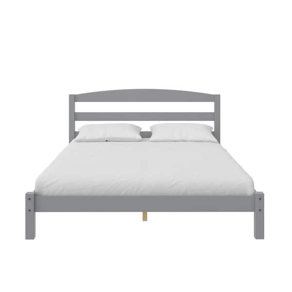 DHP Amayia Wood Platform Bed, 36 in. H x 58 in. W. x 52 in x 78 in. D, Full, Gray