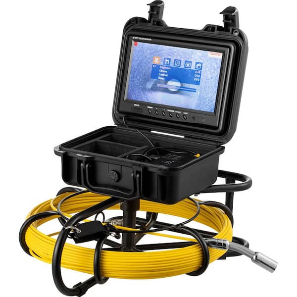 Sewer Camera, 150 FT., 9 in. Screen Pipeline Inspection Camera with DVR Function and 8 GB SD Card, Waterproof