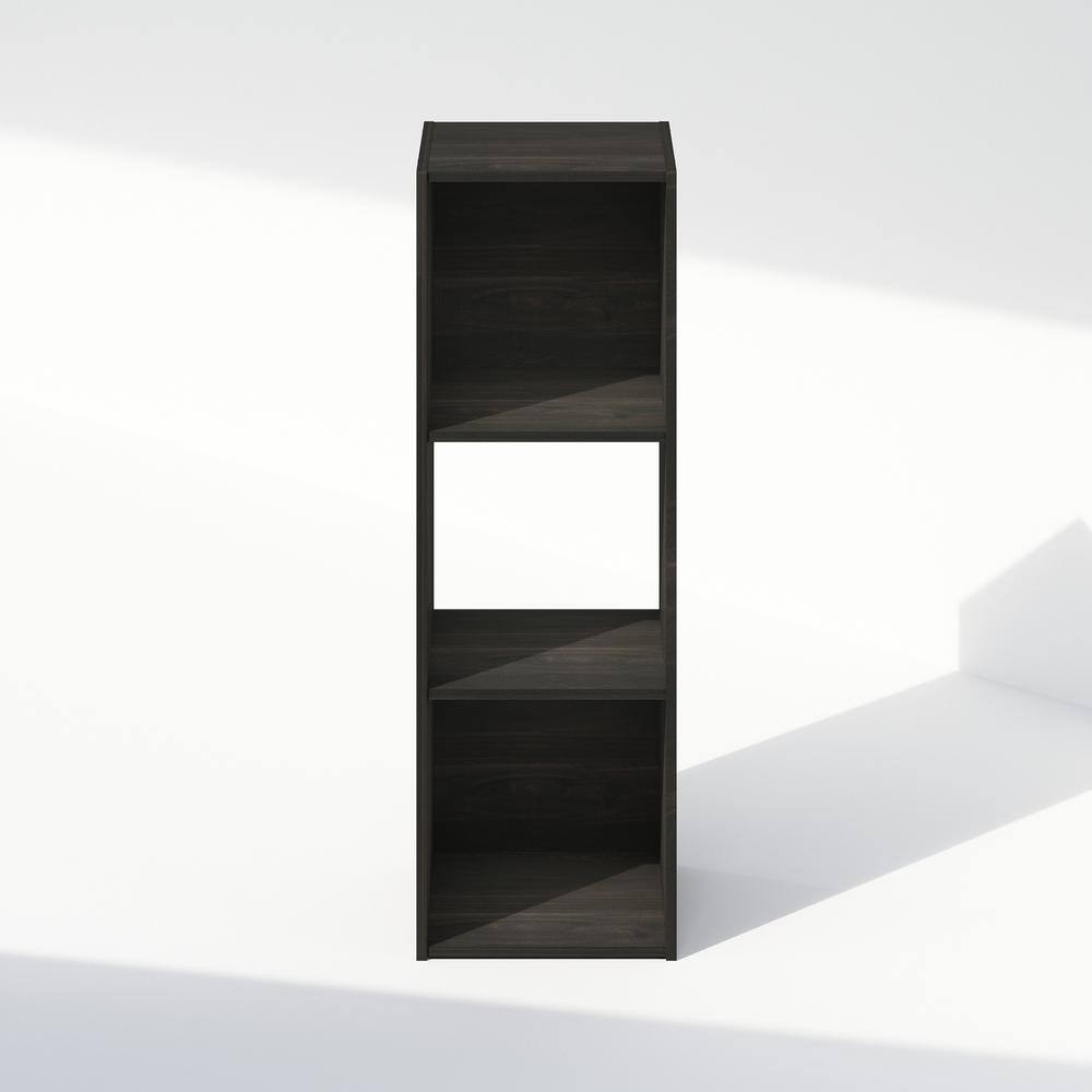 Espresso 3-Cube Wood Storage Cabinet