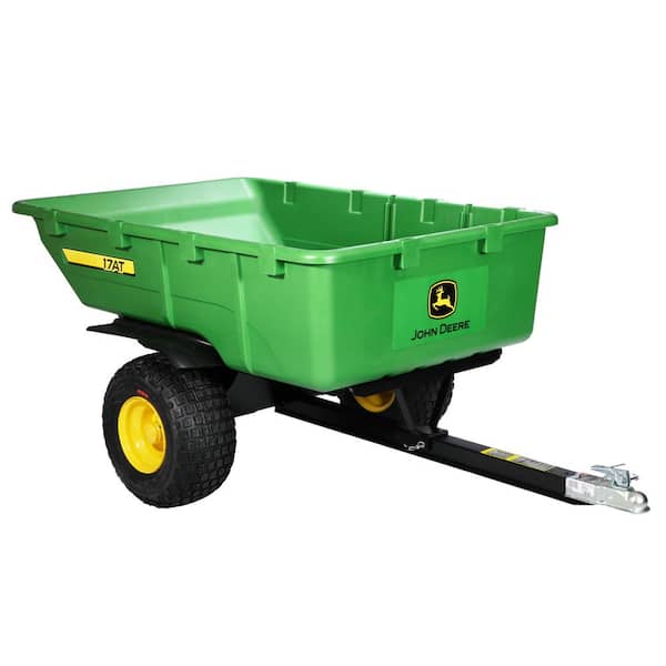 1,000 lb.​ 17 cu.​ ft.​ ATV/UTV Tow-​Behind Poly Utility Cart