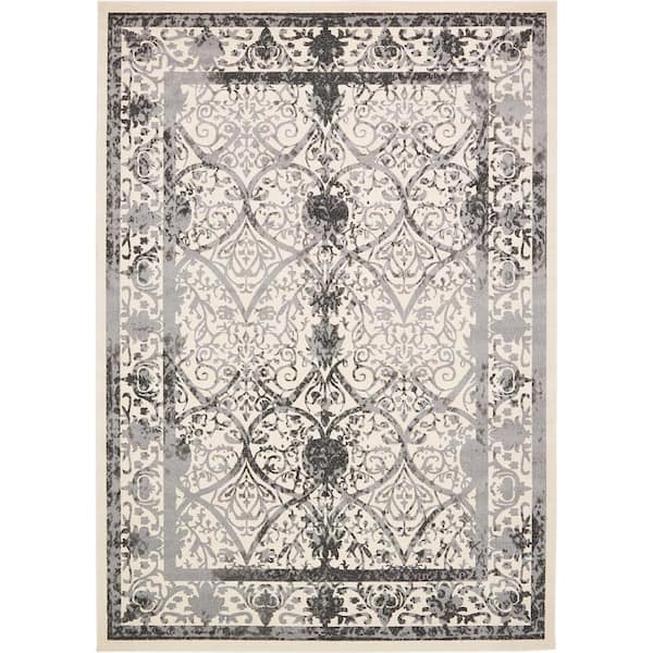 La Jolla Traditional Gray 10' 0 x 14' 0 Area Rug