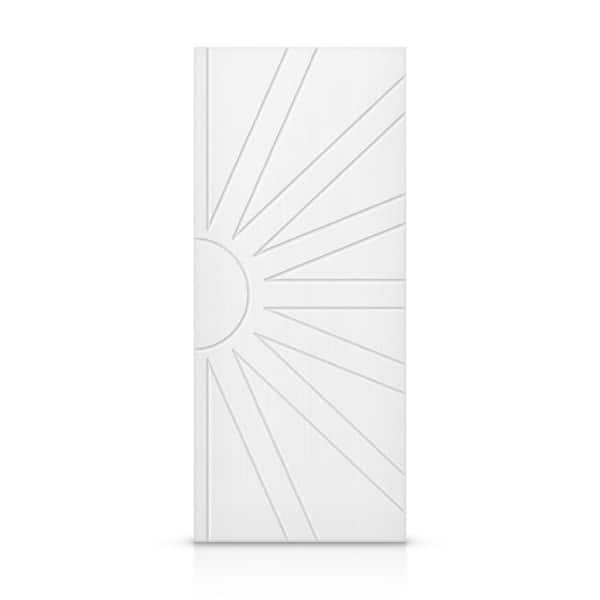 CALHOME 42 in. x 96 in. Hollow Core White Stained Composite MDF Interior Door Slab