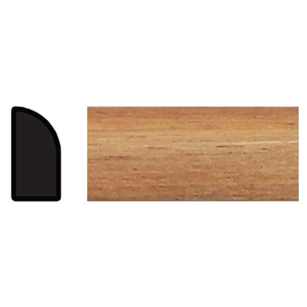 1/4 in. x 1/2 in. x 96 in. Polystyrene Light Oak Shoe Molding