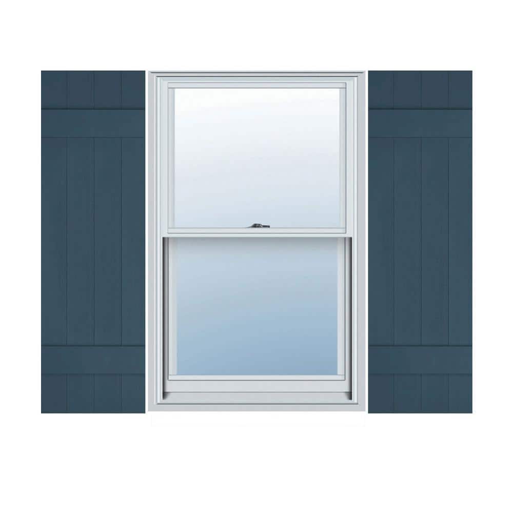 14 in. x 50 in. Lifetime Vinyl TailorMade Four Board Joined Board and Batten Shutters Pair Classic Blue price history on PriceWatchPro